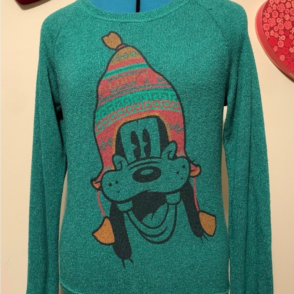 Disney Holiday Long Sleeve sweater with Goofy Design